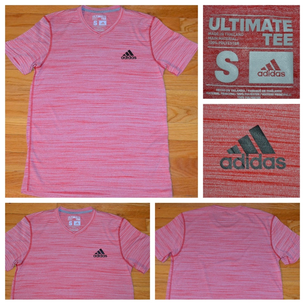 Men’s Adidas Ultimate Tee logo shirt, size S